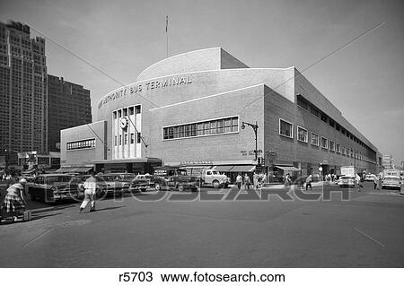 1950S Port Authority Bus Terminal 8Th Avenue 40Th And 41St Streets New York City Usa View Large Photo Image Stock Image - 1950S Port Authority Bus Terminal 8Th Avenue 40Th And 41St Streets New York City Usa. Fotosearch