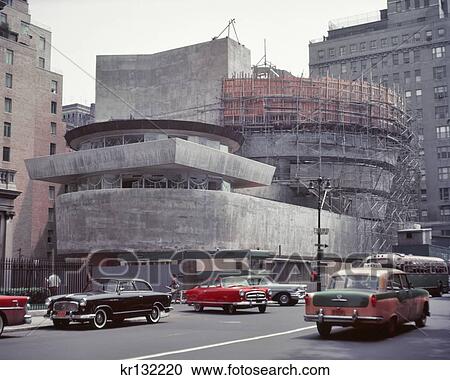 1950S Unfinished Solomon R Guggenheim Museum Under Construction Frank Lloyd Wright Architect On Fifth Avenue Manhattan Nyc Usa View Large Photo Image Stock Image - 1950S Unfinished Solomon R Guggenheim Museum Under Construction Frank Lloyd Wright Architect On Fifth Avenue Manhattan Nyc Usa. Fotosearch