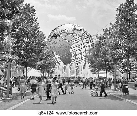 1960s 1964 UNISPHERE NEW YORK WORLD'S FAIR FLUSHING NEW YORK USA View Large Photo Image Picture - 1960s 1964 UNISPHERE NEW YORK WORLD'S FAIR FLUSHING NEW YORK USA. Fotosearch