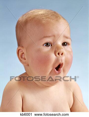 1960s BABY PORTRAIT HEAD FACIAL EXPRESSION FUNNY MOUTH OPEN WONDER SURPRISE ASTONISHMENT View Large Photo Image Stock Image - 1960s BABY PORTRAIT HEAD FACIAL EXPRESSION FUNNY MOUTH OPEN WONDER SURPRISE ASTONISHMENT. Fotosearch