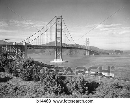1960s GOLDEN GATE BRIDGE SEEN FROM SAN FRANCISCO CA USA View Large Photo Image Stock Image - 1960s GOLDEN GATE BRIDGE SEEN FROM SAN FRANCISCO CA USA. Fotosearch