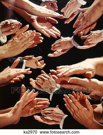 1960s MALE AND FEMALE HANDS CLAPPING APPLAUSE View Large Photo Image Stock Image - 1960s MALE AND FEMALE HANDS CLAPPING APPLAUSE. Fotosearch