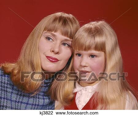 1960s PORTRAIT BLOND MOTHER AND DAUGHTER View Large Photo Image Stock Image - 1960s PORTRAIT BLOND MOTHER AND DAUGHTER. Fotosearch