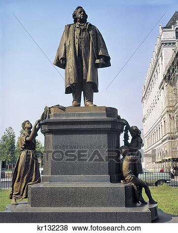 1960s STATUE OF HENRY WARD BEECHER FAMOUS CLERGYMAN AND ABOLITIONIST DOWNTOWN BROOKLYN NYC USA View Large Photo Image Stock Photo - 1960s STATUE OF HENRY WARD BEECHER FAMOUS CLERGYMAN AND ABOLITIONIST DOWNTOWN BROOKLYN NYC USA. Fotosearch