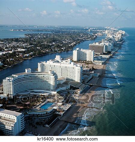 1970S Aerial View Of Hotels On Miami Beach Florida Usa View Large Photo Image Stock Image - 1970S Aerial View Of Hotels On Miami Beach Florida Usa. Fotosearch