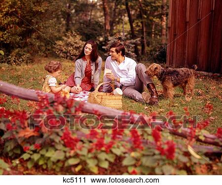 1970S Family Mom Dad Girl Pet Dog Having Picnic In Backyard View Large Photo Image Stock Image - 1970S Family Mom Dad Girl Pet Dog Having Picnic In Backyard. Fotosearch
