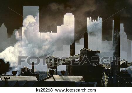 1980s OLD STEEL MILL SMOG POLLUTED AIR AND THE SKYLINE OF PITTSBURGH PENNSYLVANIA USA View Large Photo Image Stock Photo - 1980s OLD STEEL MILL SMOG POLLUTED AIR AND THE SKYLINE OF PITTSBURGH PENNSYLVANIA USA. Fotosearch