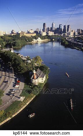 1990s 1994 AERIAL VIEW OF SCHUYLKILL RIVER AND PHILADELPHIA SKYLINE USA View Large Photo Image Picture - 1990s 1994 AERIAL VIEW OF SCHUYLKILL RIVER AND PHILADELPHIA SKYLINE USA. Fotosearch