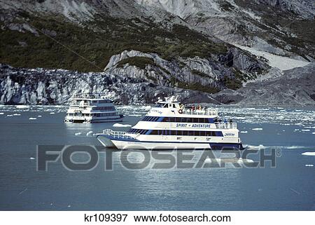 1990s TOURIST BOATS THE SPIRIT OF ADVENTURE AND THE EXECUTIVE EXPLORER GLACIER BAY ALASKA View Large Photo Image Stock Photo - 1990s TOURIST BOATS THE SPIRIT OF ADVENTURE AND THE EXECUTIVE EXPLORER GLACIER BAY ALASKA. Fotosearch