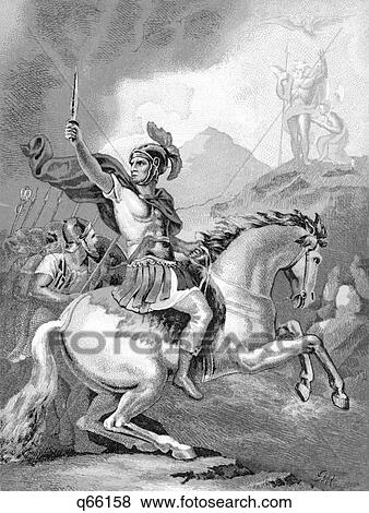 49 Bc Defiant Decisive Julius Caesar Irreversibly Crossing Rubicon River On War Horse Waving Sword Leading Roman Army View Large Photo Image Stock Photo - 49 Bc Defiant Decisive Julius Caesar Irreversibly Crossing Rubicon River On War Horse Waving Sword Leading Roman Army. Fotosearch