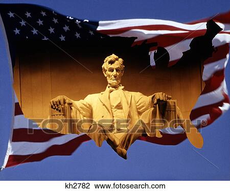 American Flag Abraham Lincoln Montage Shape Of United States View Large Photo Image Stock Image - American Flag Abraham Lincoln Montage Shape Of United States. Fotosearch