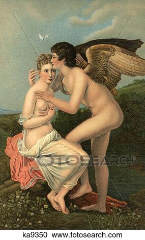 EROS THE GREEK GOD OF LOVE KISSING THE FOREHEAD OF PSYCHE A GRECO-ROMAN MYTH FOLK TALE OF CUPID AND MOTHER APHRODITE View Large Photo Image Stock Image - EROS THE GREEK GOD OF LOVE KISSING THE FOREHEAD OF PSYCHE A GRECO-ROMAN MYTH FOLK TALE OF CUPID AND MOTHER APHRODITE. Fotosearch