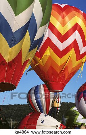 HOT AIR BALLOONS ASCENDING BRATTLEBORO VT USA View Large Photo Image Picture - HOT AIR BALLOONS ASCENDING BRATTLEBORO VT USA. Fotosearch