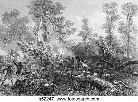 January 1791 American Troops Fighting Native American Indians Battle Of Miami Ohio View Large Photo Image Stock Photo - January 1791 American Troops Fighting Native American Indians Battle Of Miami Ohio. Fotosearch