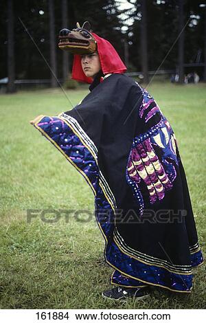 Makah Indian Female Dance Costume Makah Indian Reservation Washington State Usa View Large Photo Image Picture - Makah Indian Female Dance Costume Makah Indian Reservation Washington State Usa. Fotosearch