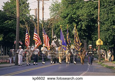 PARADE THROUGH CENTER OF SMALL TOWN USA View Large Photo Image Stock Image - PARADE THROUGH CENTER OF SMALL TOWN USA. Fotosearch