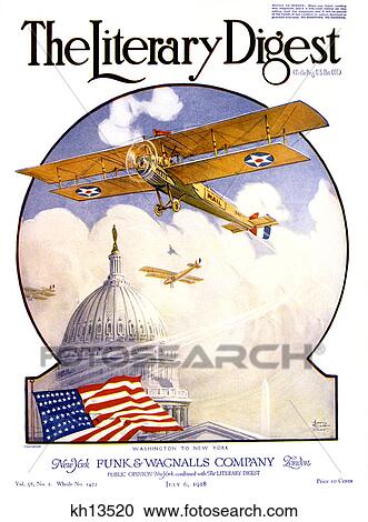 TWO ARMY BIPLANES OVER THE UNITED STATES CAPITOL BUILDING AND AMERICAN FLAG ONE CARRYING MAIL LITERARY DIGEST JULY 1918 View Large Photo Image Stock Image - TWO ARMY BIPLANES OVER THE UNITED STATES CAPITOL BUILDING AND AMERICAN FLAG ONE CARRYING MAIL LITERARY DIGEST JULY 1918. Fotosearch