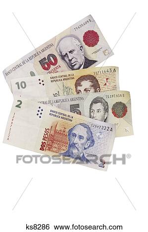 Stock Image - Argentinean currency. Fotosearch - Search Stock Photography, Poster Photos, Pictures, and Photo Clip Art