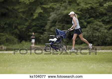 jogging with baby