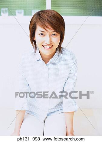 Asian woman, Portrait View Large Photo Image Stock Photo - Asian woman, Portrait. Fotosearch