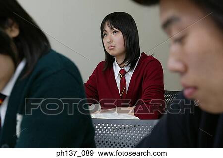 Teenagers in class View Large Photo Image Stock Photo - Teenagers in class. Fotosearch