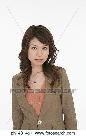 Portrait of a young woman thinking View Large Photo Image Stock Photo - Portrait of a young woman thinking. Fotosearch