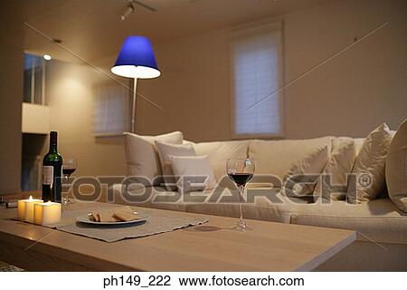 Candles and crackers with wine glasses on the table View Large Photo Image Stock Image - Candles and crackers with wine glasses on the table. Fotosearch
