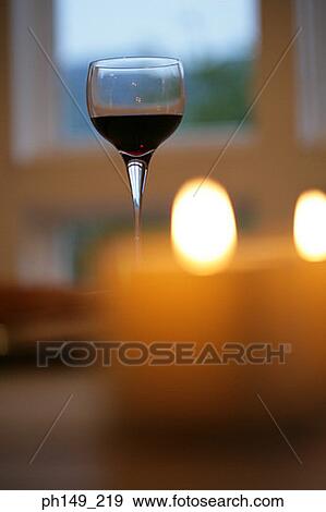 Stock Photo - Close-up of a wineglass. Fotosearch