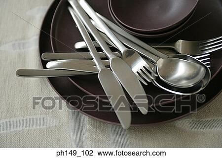 High angle view of kitchen utensils View Large Photo Image Stock Image - High angle view of kitchen utensils. Fotosearch