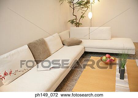 Interiors of a living room View Large Photo Image Stock Image - Interiors of a living room. Fotosearch