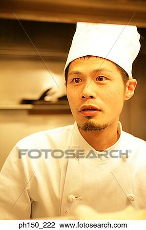 Close-up of a male chef View Large Photo Image Stock Image - Close-up of a male chef. Fotosearch