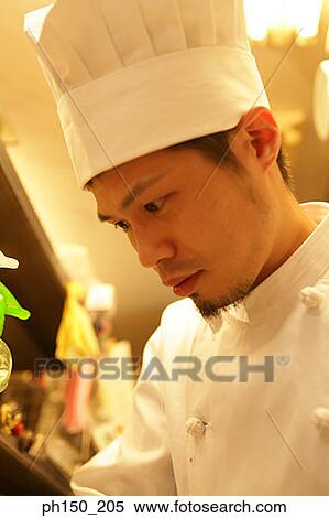 Stock Photography - Close-up of a male chef. Fotosearch