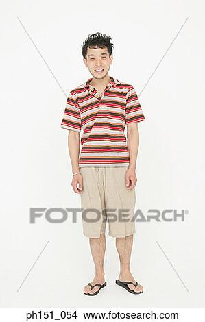 Picture - Portrait of a young man smiling. Fotosearch