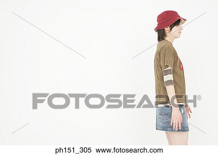 Side profile of a young woman View Large Photo Image Stock Photography - Side profile of a young woman. Fotosearch