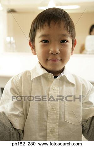 Stock Image - Portrait of a boy. Fotosearch