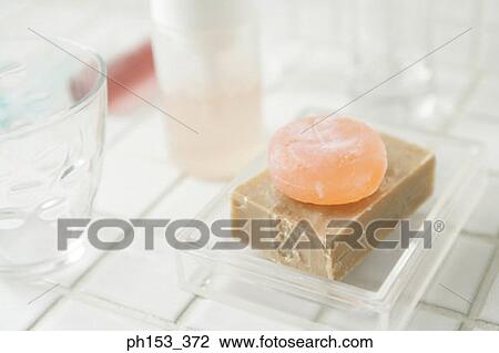 Close-up of two bars of soap in a soap dish View Large Photo Image Stock Image - Close-up of two bars of soap in a soap dish. Fotosearch