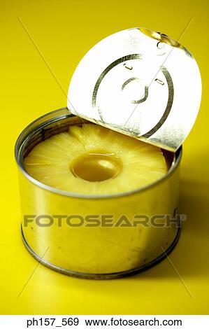A can of pineapple View Large Photo Image Stock Photo - A can of pineapple. Fotosearch