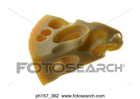 Stock Image - A slice of cheese. Fotosearch