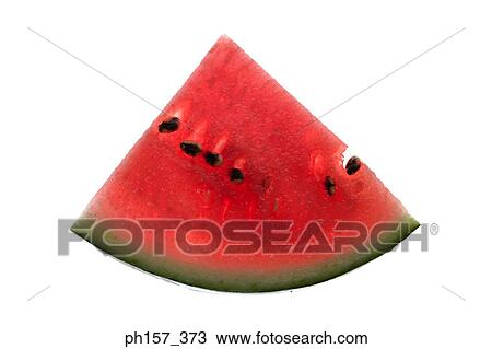 Stock Image - A slice of water melon. Fotosearch