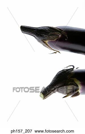 Brinjals, close-up View Large Photo Image Stock Photo - Brinjals, close-up. Fotosearch