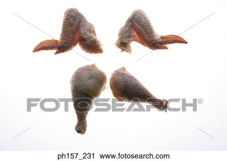 Chicken wings and thighs View Large Photo Image Stock Image - Chicken wings and thighs. Fotosearch