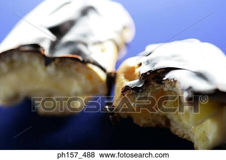 Stock Photo - Chocolate-coated pastry. Fotosearch