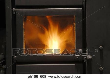 Stock Photo - Close-up of a furnace. Fotosearch