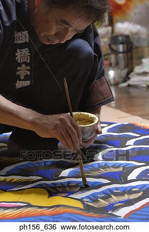 Close-up of a painter painting View Large Photo Image Stock Photograph - Close-up of a painter painting. Fotosearch
