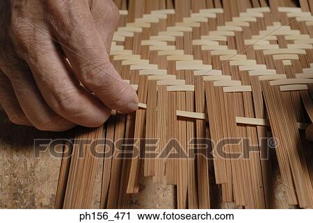 Close-up of a person's hand making a basket View Large Photo Image Stock Image - Close-up of a person's hand making a basket. Fotosearch