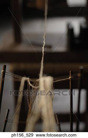 Stock Photo - Close-up of a spinning wheel. Fotosearch