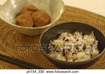 Close-up of two bowls of rice and pickle View Large Photo Image Stock Image - Close-up of two bowls of rice and pickle. Fotosearch