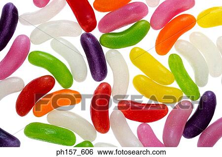 Stock Photograph - Colorful jelly beans. Fotosearch
