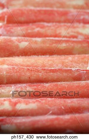 Stock Image - Crab sticks, close-up. Fotosearch