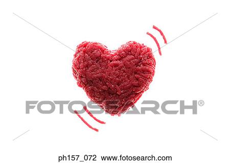 Heart shape made with ground meat View Large Photo Image Stock Image - Heart shape made with ground meat. Fotosearch